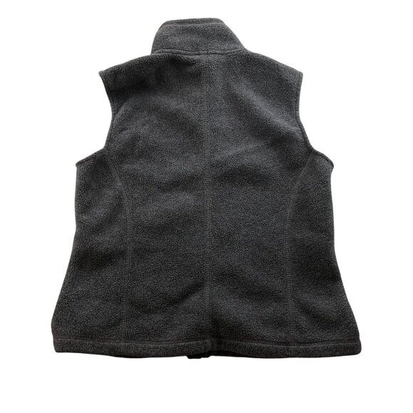Eddie Bauer Women Vest Jacket Medium Full Zip Polartec Stand Up Collar Cozy Gray - Picture 2 of 14